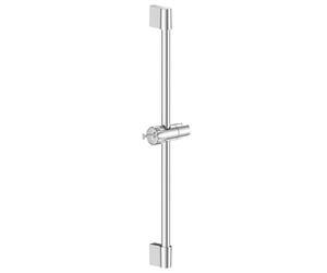 Barre de douche SREWOHS en acier inoxydable de 70 cm, avec support de pommeau de douche, réglable et rotative à 360°, (1*Ensemble de curseurs)