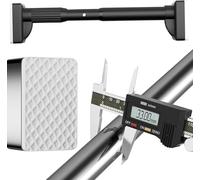 Barre de douche télescopique réglable sans perçage 410-500 cm, idéale pour les balcons, fenêtres et douches, installation facile et polyvalente.