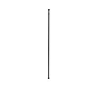 Barre de douche Tringle extensible de 135 à 250 cm en Aluminium Noir - TENDANCE