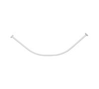 Barre de douche Tringle incurvée 90 x 90 cm en Aluminium Blanc - TENDANCE