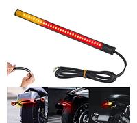 yifengshun Barre de Feu Arrière Moto Ultra-mince 48LED 2835 3014SMD- bande led 12v Universel Flexible - Voyant D'assistance au Freinage Par LED plaque phare moto (Rouge + Ambre)