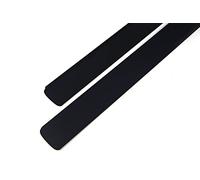 Barre de finition en aluminium pour plan de travail de cuisine - Rails d’angle - Rails latéraux - Noir 38 mm (Gauche + Droite 38 mm SANS TROUS DE VISSAGE)