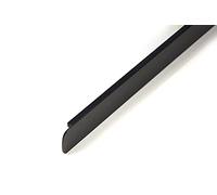 Barre de finition en aluminium pour plan de travail de cuisine - Rails d'angle - Rail latéral - Noir 38 mm (droite 38 mm SANS TROUS DE VIS)