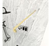 Barre de fixation murale OR DORE BROSSE réglable de 70 à 100cm pour paroi de douche FREEDOM 2 GOLD