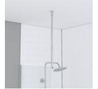 AURLANE Barre de Fixation Plafond pour Douche a l'italienne - Barre DE Fixation Plafond 60cm RECOUPABLE
