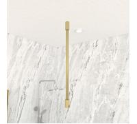Barre de fixation plafond recoupable finition OR DORE BROSSE pour paroi de douche FREEDOM 2 GOLD