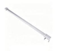 barre de fixation pour paroi de douche Bras De Support Pour Verre De Douche, Stabilisateur De Verre Droit De 100 110 120 130 140 150cm, Attelle De Douche En Métal Mur À(Silver,47.2"/120cm)