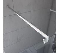 Barre de Fixation Chromée Recoupable pour Paroi de Douche - Longueur 100 cm