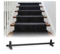 Barre de fixation réglable et polie pour tapis d'escalier, support de tapis d'escalier en laiton, longue, antidérapante, durable et facile à installer pour hôtels et galeries d'art - Sécuris