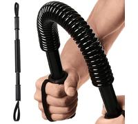 Barre de flexion professionnelle à ressort King - 3 modes de poids réglables - Expandeur à ressort haute performance pour les exercices des épaules, des bras et de la poitrine, entraînement du haut du