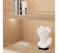 Barre De Garde Pour Étagères Vitrine, Empêche Les Articles Tomber, Ensemble Clôture Rail D'étagère, Barres Garde-corps En Tube Rond Alliage D'aluminium(Gold,28in/71cm)