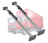 Barre de gestion de cargaison robuste, séparateur de verrouillage de charge réglable pour camion, van, remorque, patins antidérapants et pinces de verrouillage, 152,4 à 190,5 cm