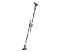 Barre de Grésillement pour Cymbale Ride, Bras Doubles Réglables | Accessoire Rétro en Métal Argenté, Mât Télescopique à Double Pince, pour Scène et Studio