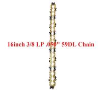 Barre de guidage pour chaînes de tronçonneuse,pas P,calibre,40/44/45/50/52/53/56/57/59,maillons d'entraînement,pièces d'outils de jardin - Type 16in 59DL Gold Chain