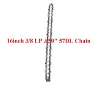 Barre de guidage pour chaînes de tronçonneuse,pas P,calibre,40/44/45/50/52/53/56/57/59,maillons d'entraînement,pièces d'outils de jardin - Type 16in 57DL Chain