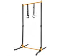 Barre de Gymnastique avec Anneaux, Hauteur Réglable 160-215 cm | Barre Horizontale Robuste 400 kg, Intérieur/Extérieur, Entraînement à Domicile pour Enfants et Adultes