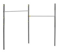 Hudora Barre de gymnastique double Fabian Pro – appareil de fitness