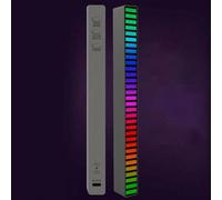 Barre De Lampe Led Rgb, Contrôle Du Son De La Musique, Lumière Led, Application, Commande Vocale, Capteur De Rythme, Lumière Ambiante, Voiture, Bureau, Couleur