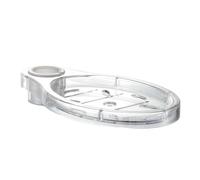 Barre de Levage de Salle de Bains, Porte-Savon de Forme Ovale Transparente, de, de Rangement de, Plateau en Plastique, Barre de Levage, Porte-Vaisselle de Salle de Bains