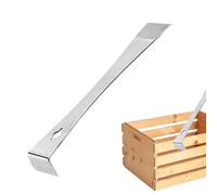 Barre de levier en acier inoxydable - Grattoir à ongles de 10,24 pouces, cale métallique polyvalente, conception compacte avec précision | Outil de retrait de bande de peinture, bricolage à domicile,