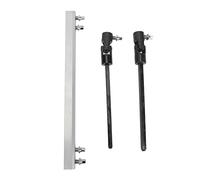 Barre de liaison de pédale d'arbre d'entraînement à double tambour, bielle d'arbre d'entraînement en métal professionnelle, remplacement pour pédale de kit de batterie, matériau (Argent)