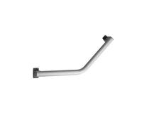 Barre de maintien coudée PMR Design aluminium époxy gris caches résine gris anthracite