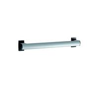 Barre de maintien droite PMR Design 40 cm aluminium époxy gris caches résine gris anthracite