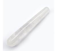 Barre de massage en cristal de roche pour thérapie d'acupuncture - Outil de grattage Gua Sha