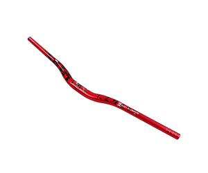 Barre de montage de vélo en alliage d'aluminium, remplacement de guidon de piste de roue, diamètre de montage de 31.8mm (Rouge)