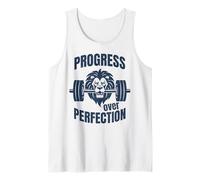 Barre de motivation Progress Over Perfection Gym Débardeur