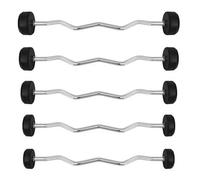 Barre de musculation caoutchouc bou HMS GSL-20 Argenté 119x106x16,5 cm/30 mm