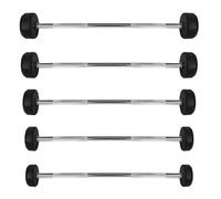 Barre de musculation caoutchouc HMS GSG-30 Argenté 122x30 cm/30 mm