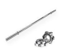 VirtuFit Barre de musculation colliers de serrage Argenté 170x7x7 cm