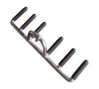 Barre de musculation dorsale en trois positon Softee Noir 40x16 cm Unisex