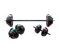 Barre de musculation et haltères HMS SGSP60 Noir 62 kg