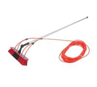 Barre de nettoyage de vitres d'extérieur - Outil de nettoyage de verre - Barre télescopique avec brosse - Multifonction et rotative - Convient pour les surfaces en verre intérieures et extérieures.