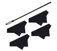 Barre de nettoyage pour flûte et tampons en tissu Kit de polissage pour instruments à vent en bois
