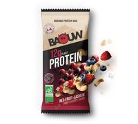 Barre de nutrition protéïnée bio Fruits Rouges Baouw Rouge 50 g