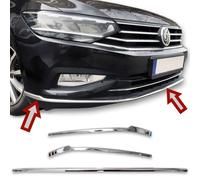 Barre de pare-chocs avant en acier inoxydable adaptée à Passat B8 à partir du...