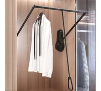 Barre de penderie Extensible et escamotable, idéale pour Gagner de la Place dans Une Armoire ou Un Placard. Facile à Installer, supporte jusqu'à 12 kg.