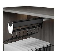 Barre de penderie extensible et réglable - Rail de rangement extensible de 30 à 60 cm pour pantalons et manteaux, charge maximale de 25 kg, solution gain de place pour votre dressing (Couleu