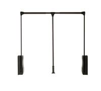 Barre de penderie réglable à 90 ° Nizer Système de rangement peu encombrant pour une gestion efficace des vêtements