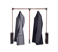 Barre de penderie réglable ultra-résistante - Cintre extensible en alliage d'aluminium, tringle de rangement rabattable, capacité de charge de 20 kg, idéale pour les armoires et les placards