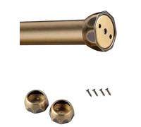 Barre de penderie, Style Valet, Couleur Bronze Champagne - Support Robuste pour cloisons sèches, idéal pour Suspendre Les vêtements, Longueur Ajustable de 46 cm (18 po), élégante Finition do