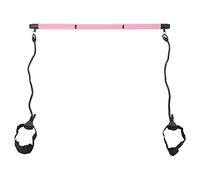 Barre de Pilates réglable 3 sections, bâton d'entraînement portable, extracteur de musculation pour la maison, la salle de sport, le bureau, les voyages, tuyau en acier, (Rose)