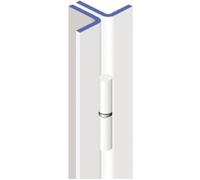Barre de pivot 30 x 30 mm cornière gauche finition époxy blanc HERACLES BLI-BPI10004