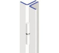 Barre de pivot 30x30mm cornière droite finition époxy blanc - HERACLES - BLI-BPI10003
