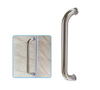 Barre de poignée de porte en acier inoxydable, porte-serviettes, échelle, douche, verre, porte coulissante de grange, intérieur, extérieur, porte, poignées de porte (Size : 500mm)
