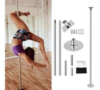 Barre de pole dance à fixation permanente au plafond, barre de danse professionnelle en acier pour la maison, les fêtes, les bars et les salles de sport. Longueur : 3,23 m à 3,355 m (10,6 pi