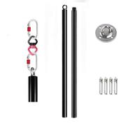 Barre de pole dance aérienne, barre suspendue de 2 m, tube de fitness suspendu professionnel de 45 mm, tube de fitness suspendu portable pour la chambre, le studio de pole dance et le fitness